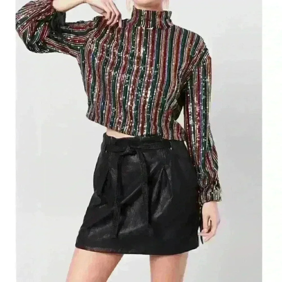 Free People Mini Skirt - Paperbag Style - Picture 3 of 9